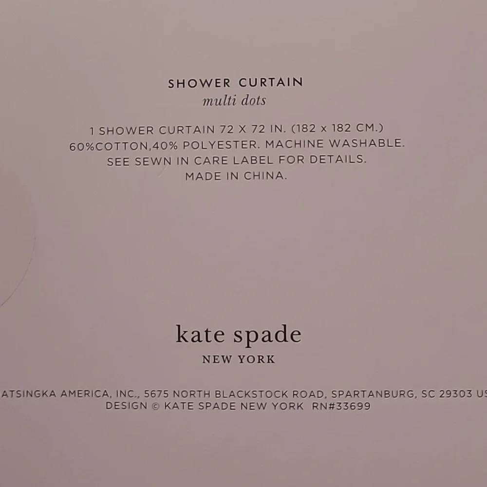 Kate Spade Shower Curtain